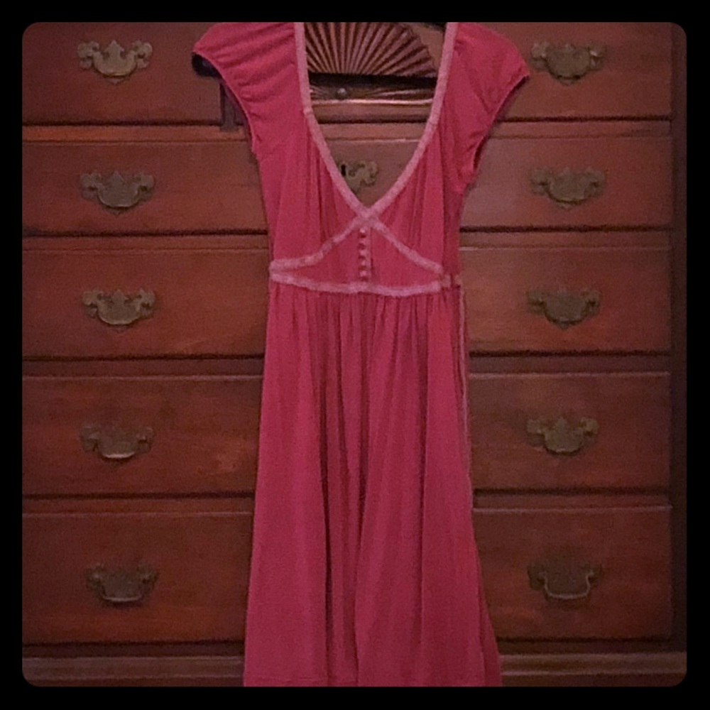 [Free People] burgundy and lavender dress